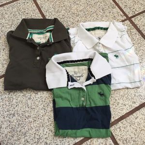 Abercrombie and Fitch polo x3