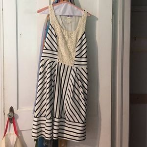 Striped Anthropologie dress