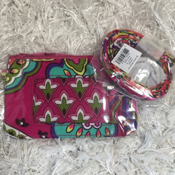 Vera Bradley Accessories - Vera Bradley 2pc SET Zip ID Case Wallet & Lanyard