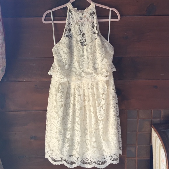 Free People Ivory Lace Lost in a Dream Dress - Picture 2 of 4