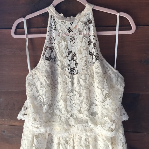 Free People Ivory Lace Lost in a Dream Dress - Picture 3 of 4