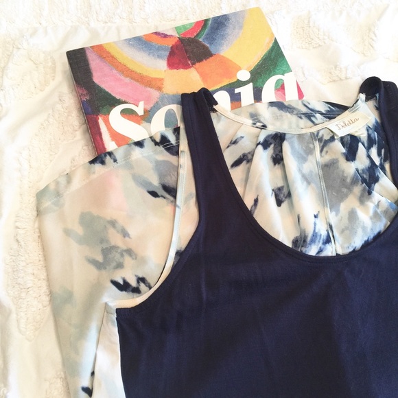 Anthropologie Tops - Anthropologie Deletta Printed Back Tank