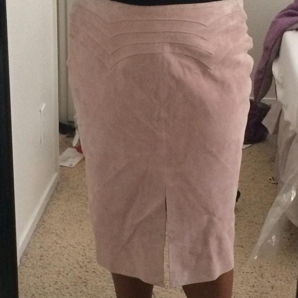 Vintage Margaret Godfrey Pink suede skirt