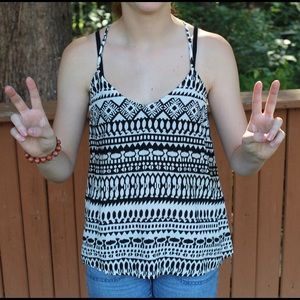 Old Navy Tank Top Aztec/Tribal Pattern