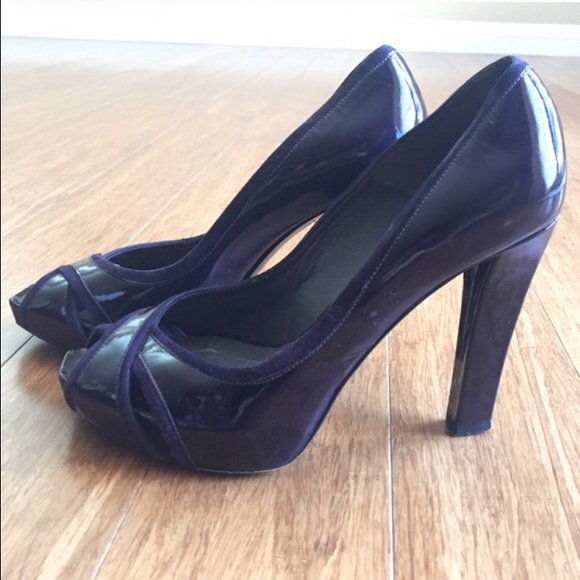 pura Lopez peep toe heels