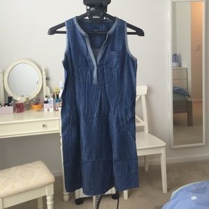 Blue denim dress