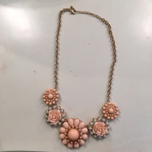 Pink Rose Pearl Necklace