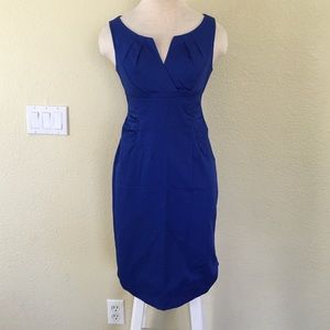 Very elegant dark blue pencil dress. Size 4