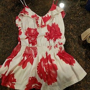 LUSH Pink floral blouse