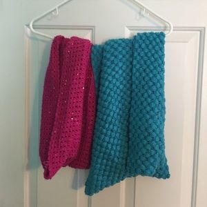 Two infinity scarves
