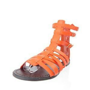 Orange Gladiator Sandals