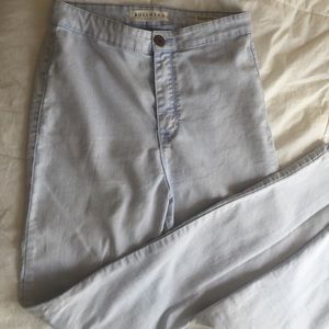 Bullhead light wash high waisted skinny jeans