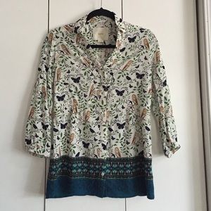 Owl and butterfly top by Maeve
