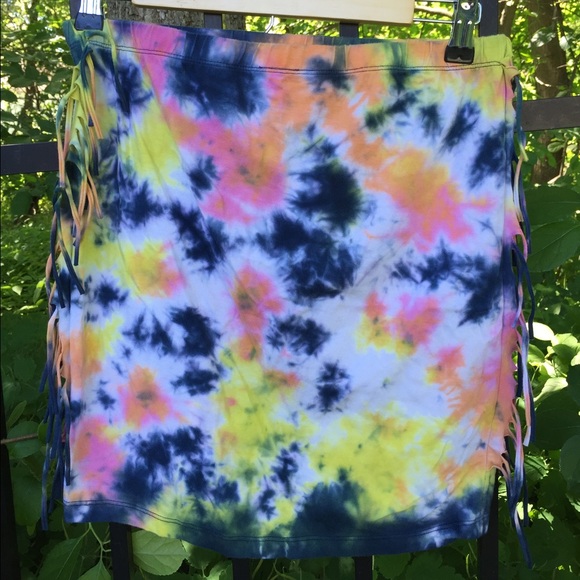Tie dye pencil skirt