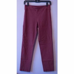 Burgundy Straight Leg Trousers