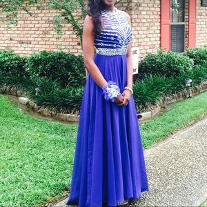 Size 4 Royal blue evening gown