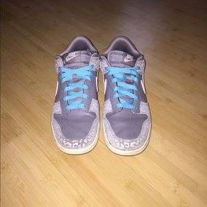 Grey leopard Nike shoes