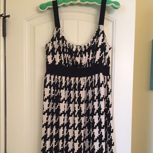 Houndstooth Print Dress