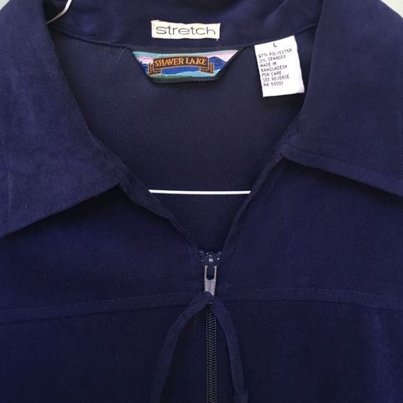 Navy zip jacket - Picture 2 of 3