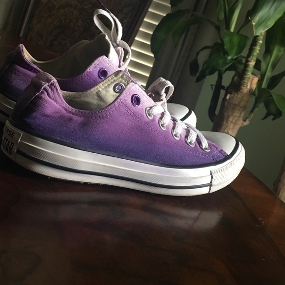Custom purple converse