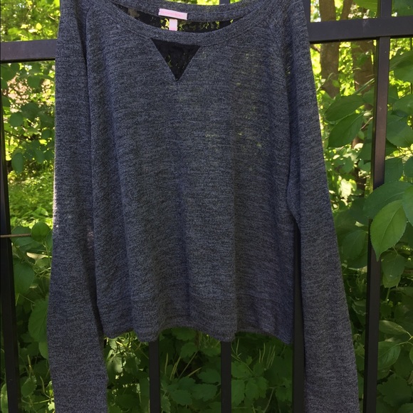 Victoria's Secret sweater with lace detail