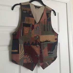 Western tapestry vest