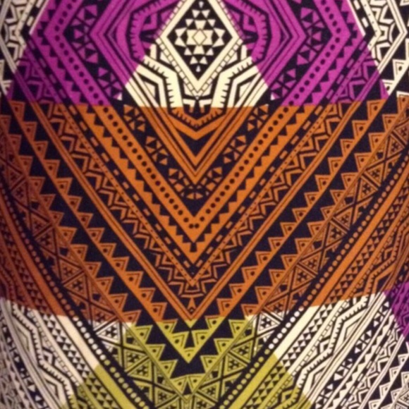 ICE Unique Aztec Print Beaded Dress - Picture 4 of 4