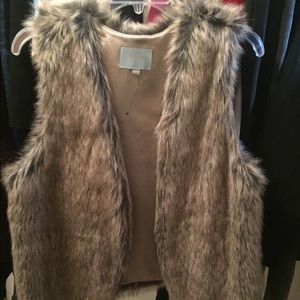 Skies are blue fur vest