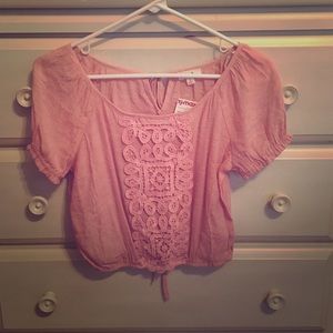 Pink crop top