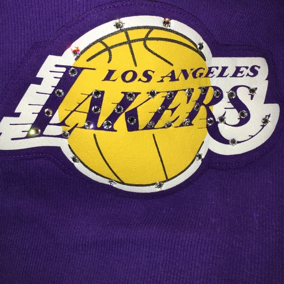 Crystal embellished LA Lakers tank