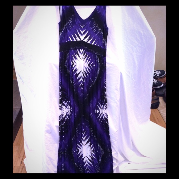 Felicity & Coco violet geometric print maxi dress