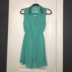 Kirra Teal Studded Dress
