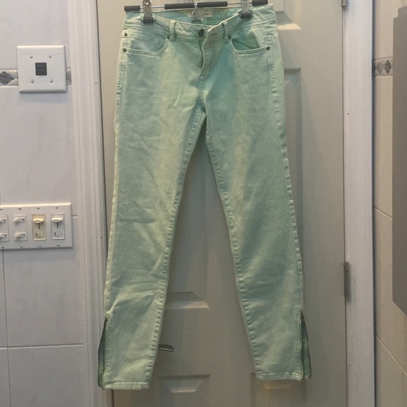 Life in Progress Mint Skinny Jeans