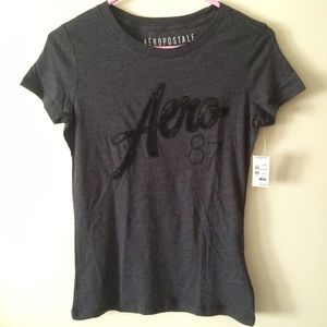 Gray Aero Sequin Tee