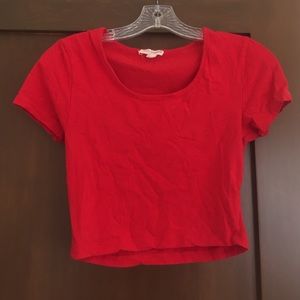 Red crop top!