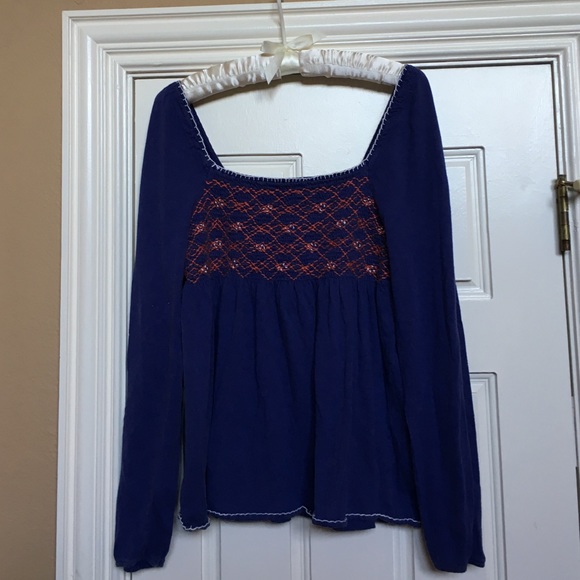 Anthropologie long sleeved blouse