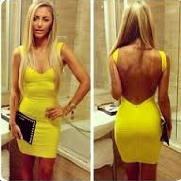 Backless Bandage Dress