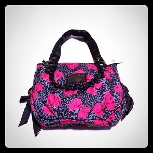 BETSEYVILLE by Betsey Johnson cheetah bows bag NWT