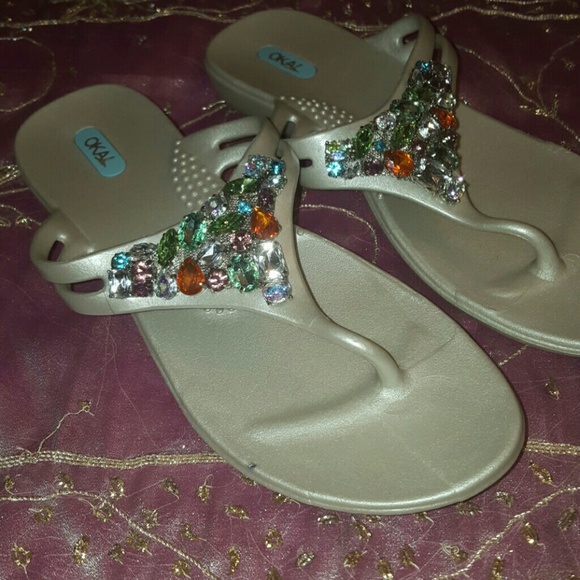 Okabashi Embelished Summer Sandals