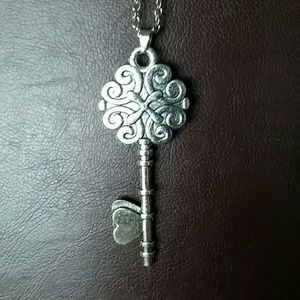 "I love you to the moon and back" key necklace