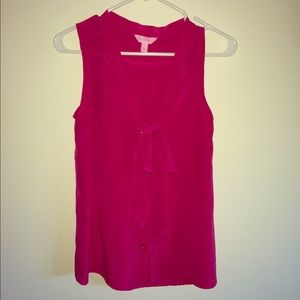 EUC Lilly Pulitzer Pink Button up Blouse 🎀