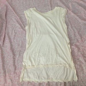 High-low half sleeve top