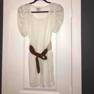 Hot & Delicious Tight White dress w/ Belt