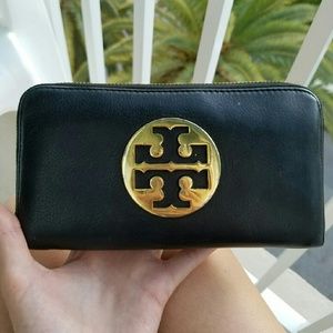 Tory Burch Black Leather Wallet