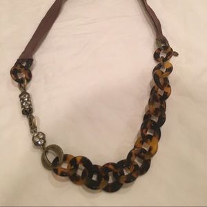 J Crew tortoise necklace