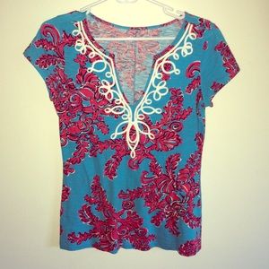 EUC Lilly Pulitzer Short Sleeve Top💙