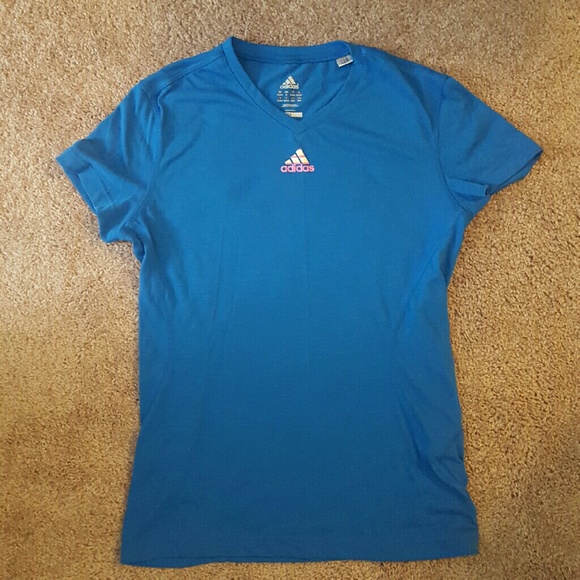 Blue Adidas Workout Shirt