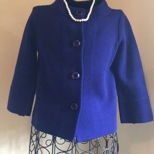 J. Crew Wool Dark Purple Jacket