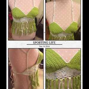 Crochet Bralette/Bikini crop Top