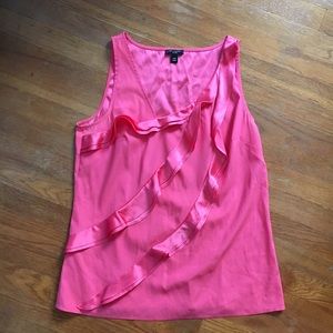 Ann Taylor Pink Silk Blouse